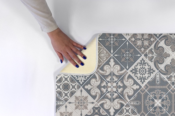 Tapis Motif géométrique de fleurs de vie.