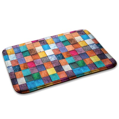 Tapis Cubes en bois colorés