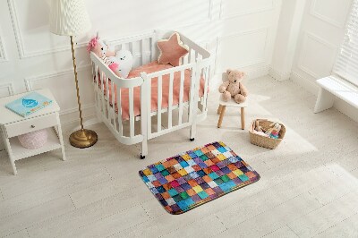 Tapis Cubes en bois colorés