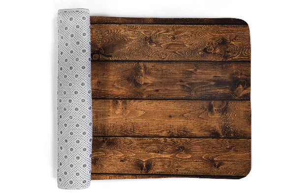 Tapis Motif abstrait dans les tons gris et or.