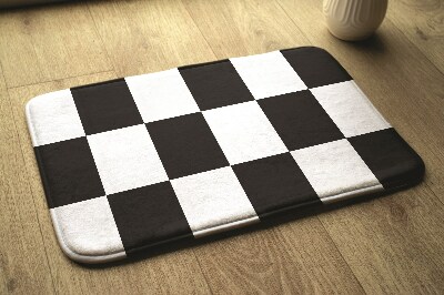 Tapis Motif en damier noir et blanc