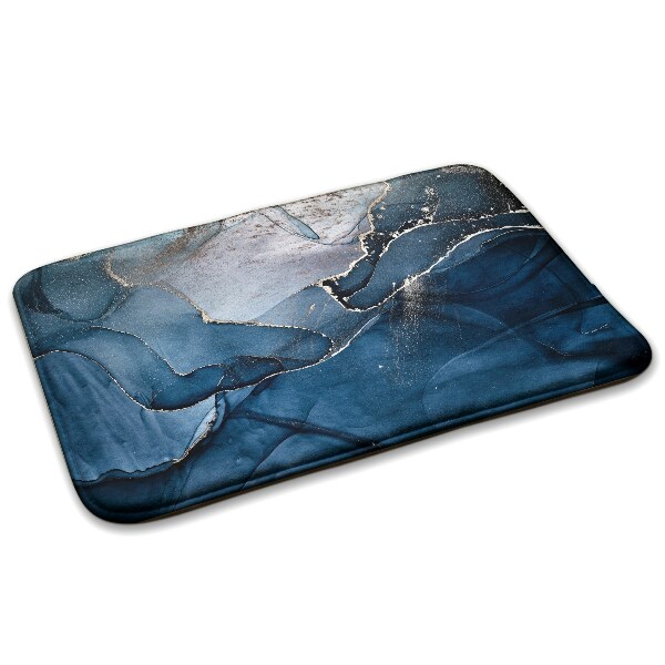 Tapis Vagues abstraites dans les tons bleus