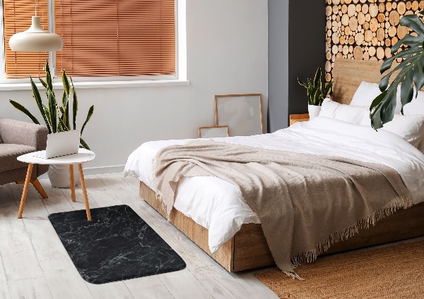 Tapis Marbre noir