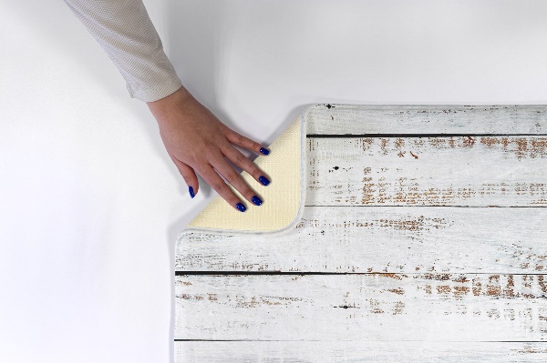 Tapis Planches en bois blanc