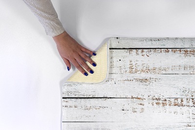 Tapis Planches en bois blanc