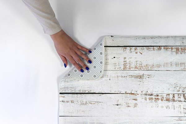 Tapis Planches en bois blanc