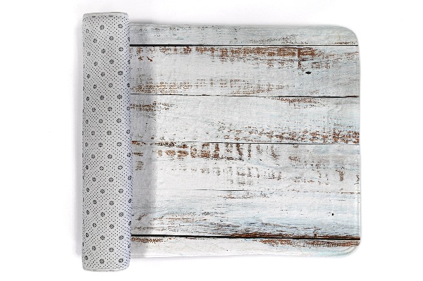 Tapis Planches en bois blanc
