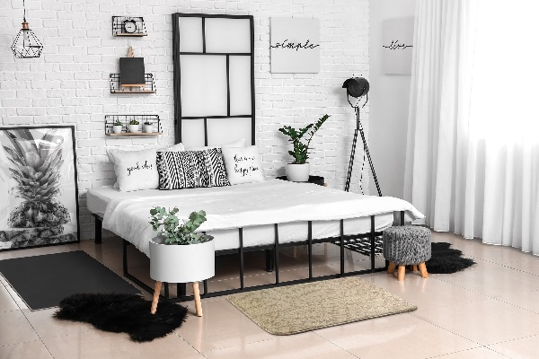 Tapis Feuilles beiges