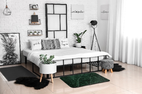 Tapis Motif de marbre vert