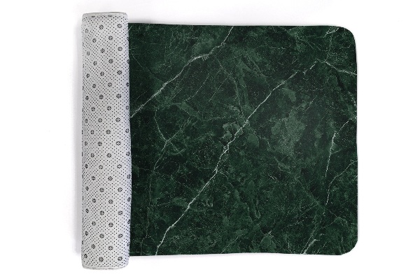 Tapis Motif de marbre vert