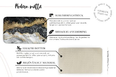 Tapis Art abstrait en marbre