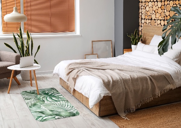 Tapis Feuilles tropicales vertes