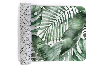 Tapis Feuilles tropicales vertes