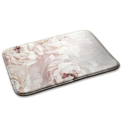 Tapis Fleurs dans les tons de rose et de blanc