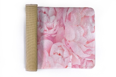 Tapis Fleurs de pivoine rose