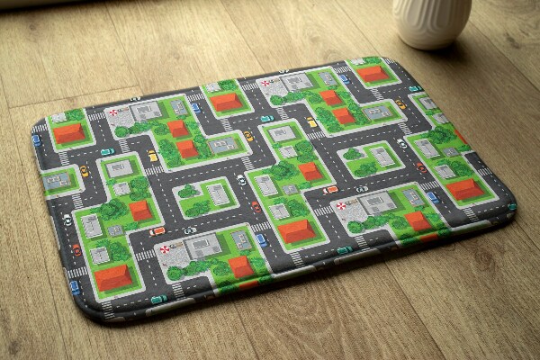 Tapis Ville avec routes et rues