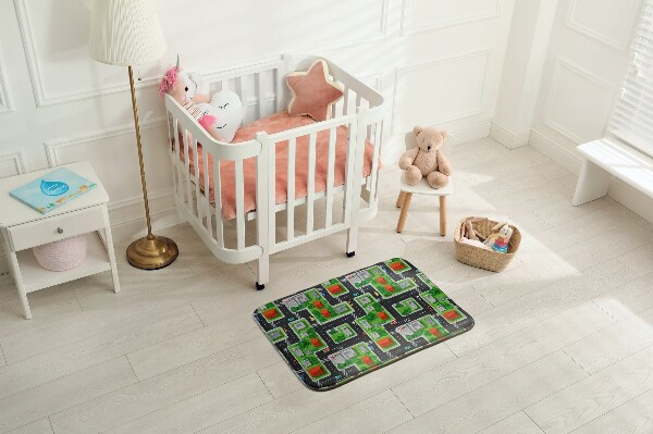 Tapis Ville avec routes et rues