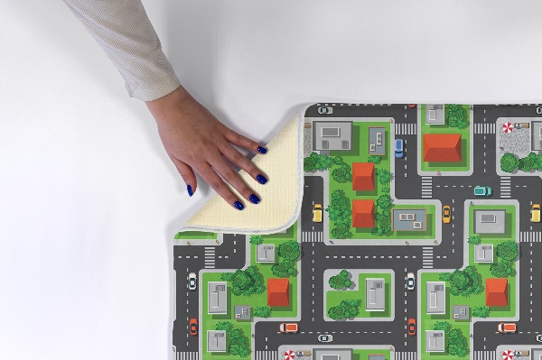 Tapis Ville avec routes et rues