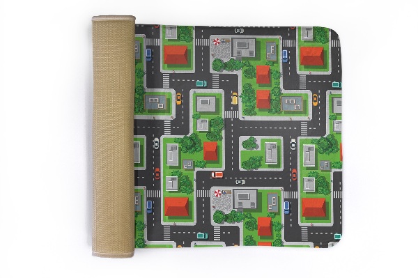 Tapis Ville avec routes et rues