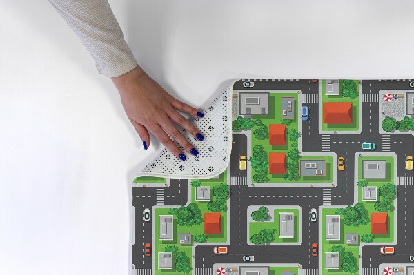 Tapis Ville avec routes et rues