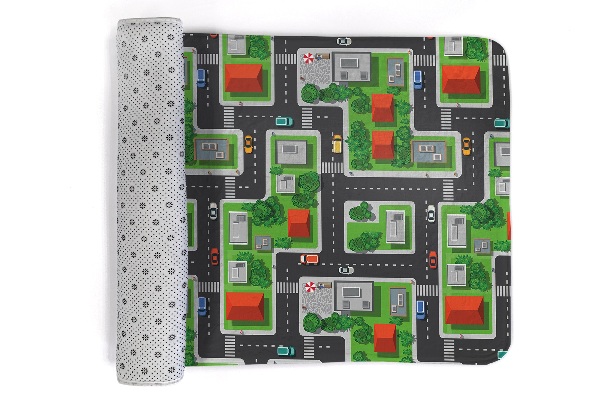 Tapis Ville avec routes et rues