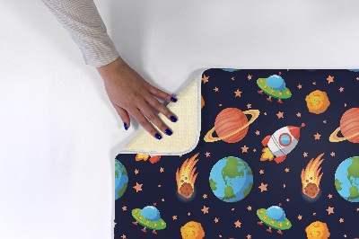 Tapis Planètes, fusées et espace