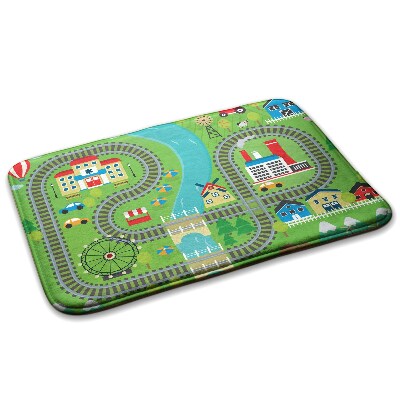 Tapis Ville avec voies ferrées