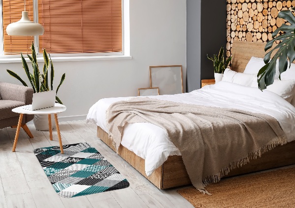 Tapis Motifs géométriques en losanges et cercles