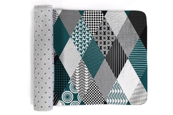 Tapis Motifs géométriques en losanges et cercles