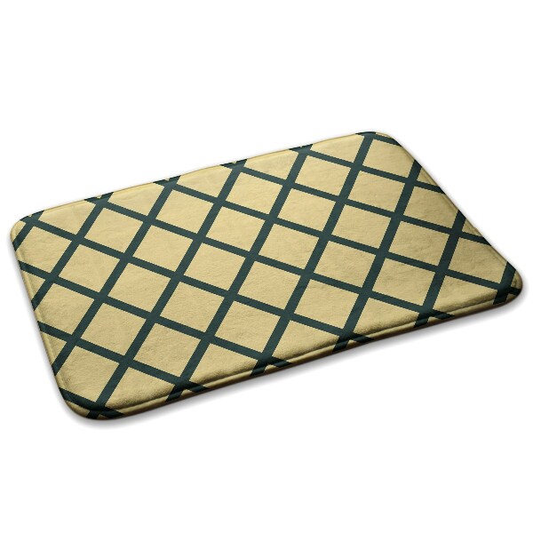 Tapis Diamants en damier sur fond beige