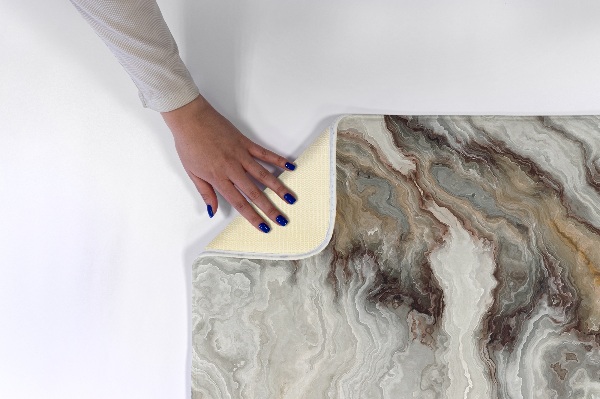 Tapis Motif marbré dans les tons gris