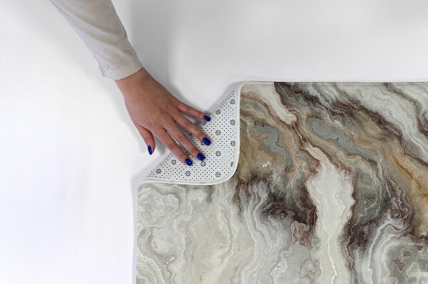 Tapis Motif marbré dans les tons gris