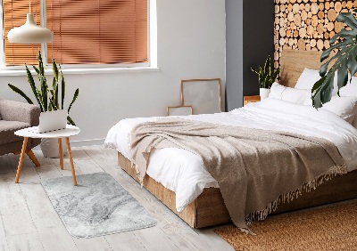 Tapis Motif marbré gris