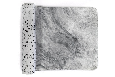 Tapis Motif marbré gris