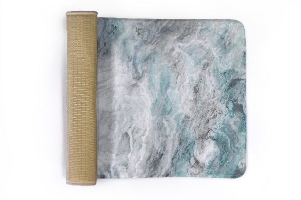 Tapis Motif marbré dans les tons gris et bleus