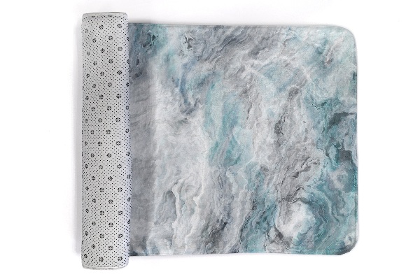 Tapis Motif marbré dans les tons gris et bleus