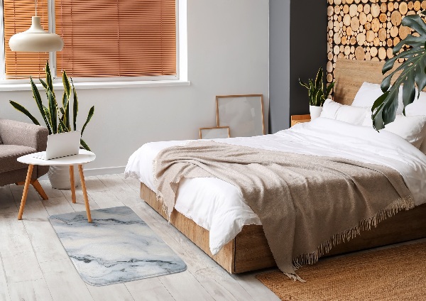 Tapis Motif marbré dans les tons gris