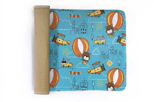 Tapis Ours en peluche dans un ballon pour enfants