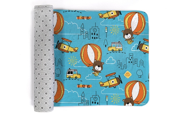 Tapis Ours en peluche dans un ballon pour enfants