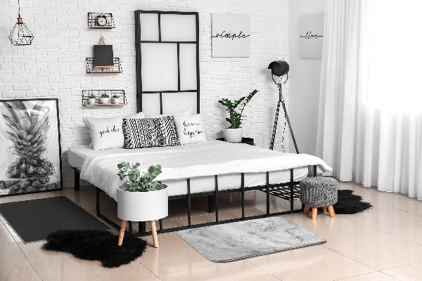 Tapis Motif marbré dans les tons gris