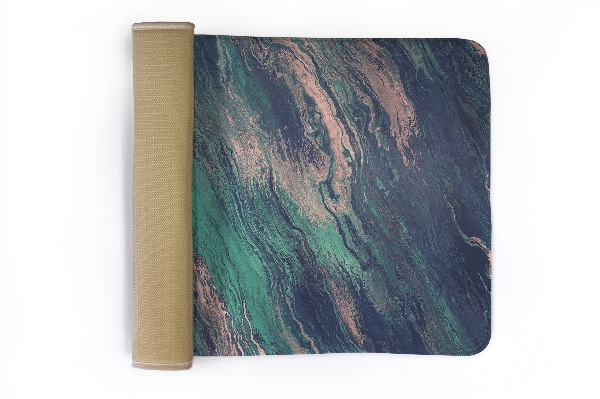 Tapis Vagues de marbre vertes et bleues