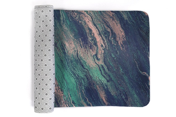 Tapis Vagues de marbre vertes et bleues