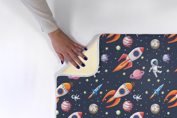 Tapis Planète et fusées d'astronautes