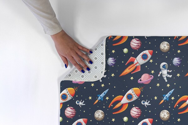 Tapis Planète et fusées d'astronautes