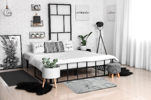 Tapis Motif marbré avec des veines grises