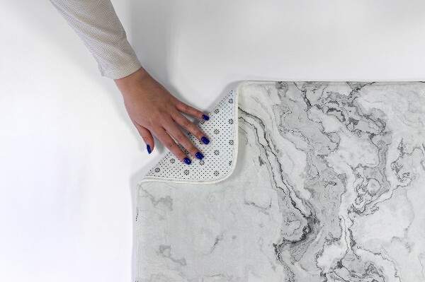Tapis Motif marbré avec des veines grises