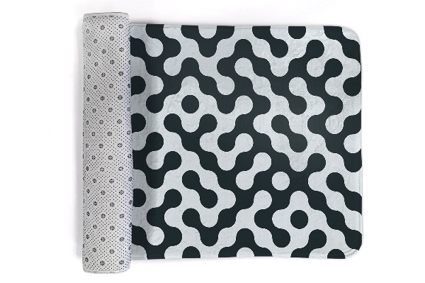 Tapis Motif abstrait avec des points et des lignes