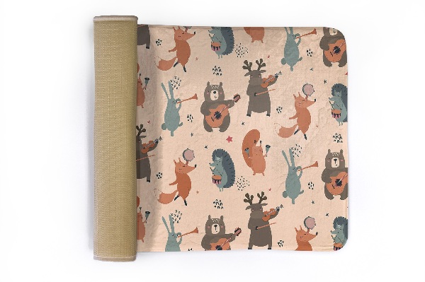 Tapis Animaux avec instruments