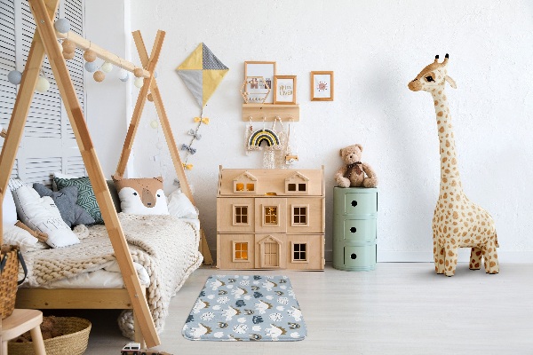 Tapis Dinosaures et nuages