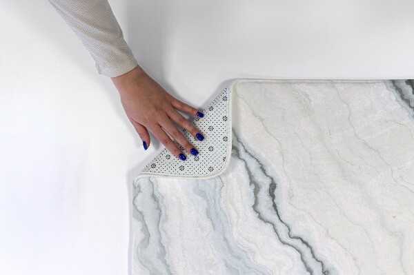 Tapis Motif de marbre avec des veines grises
